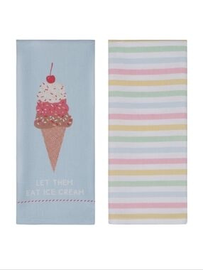 Target Bullseye Playground Summer 2026 Dish Towel Set - Let Them Eat Ice Cream